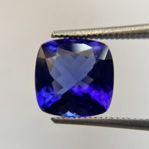 Natural Tanzanite Cushion cut. 3.96 carat