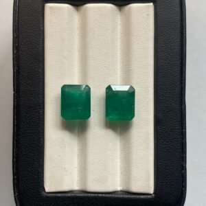 Natural Emerald Pair 11.70 carat Square cut